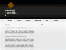 Tablet Screenshot of podlogi-jablonski.pl
